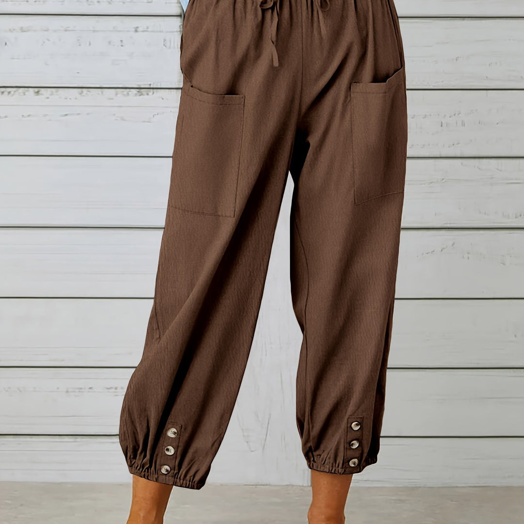 Colleen | Relaxed Drawstring Capris