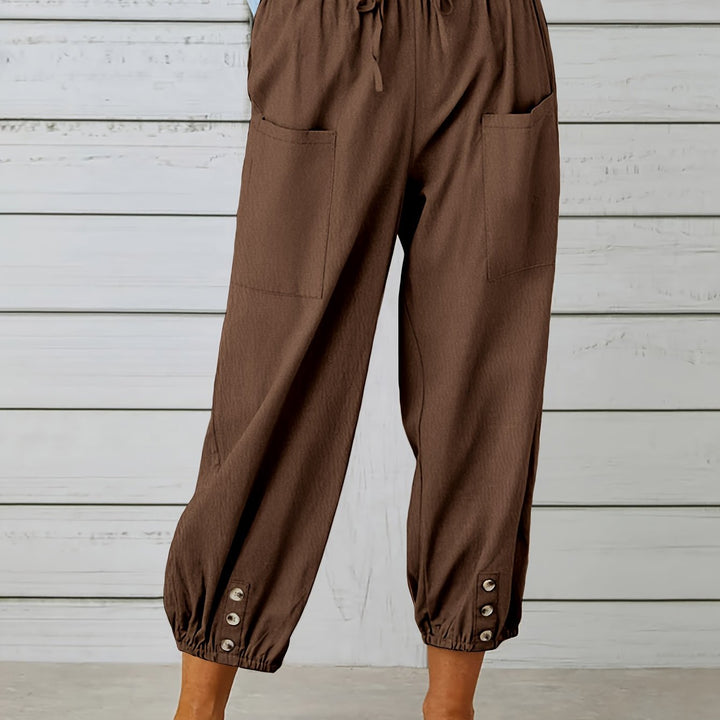 Colleen | Relaxed Drawstring Capris