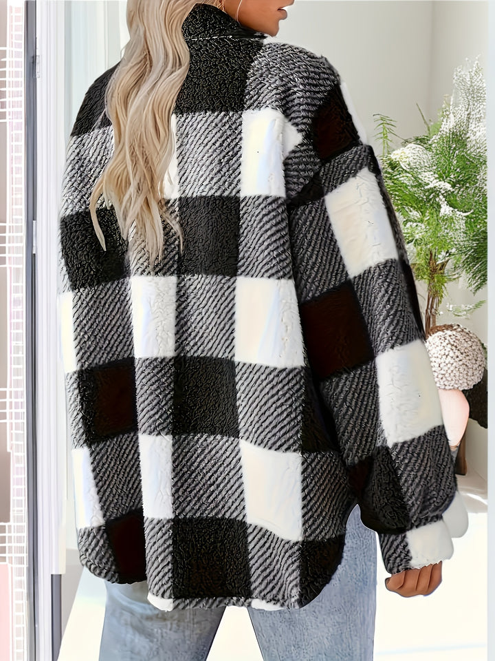 Beatrix | Cosy Checked Shirt Jacket