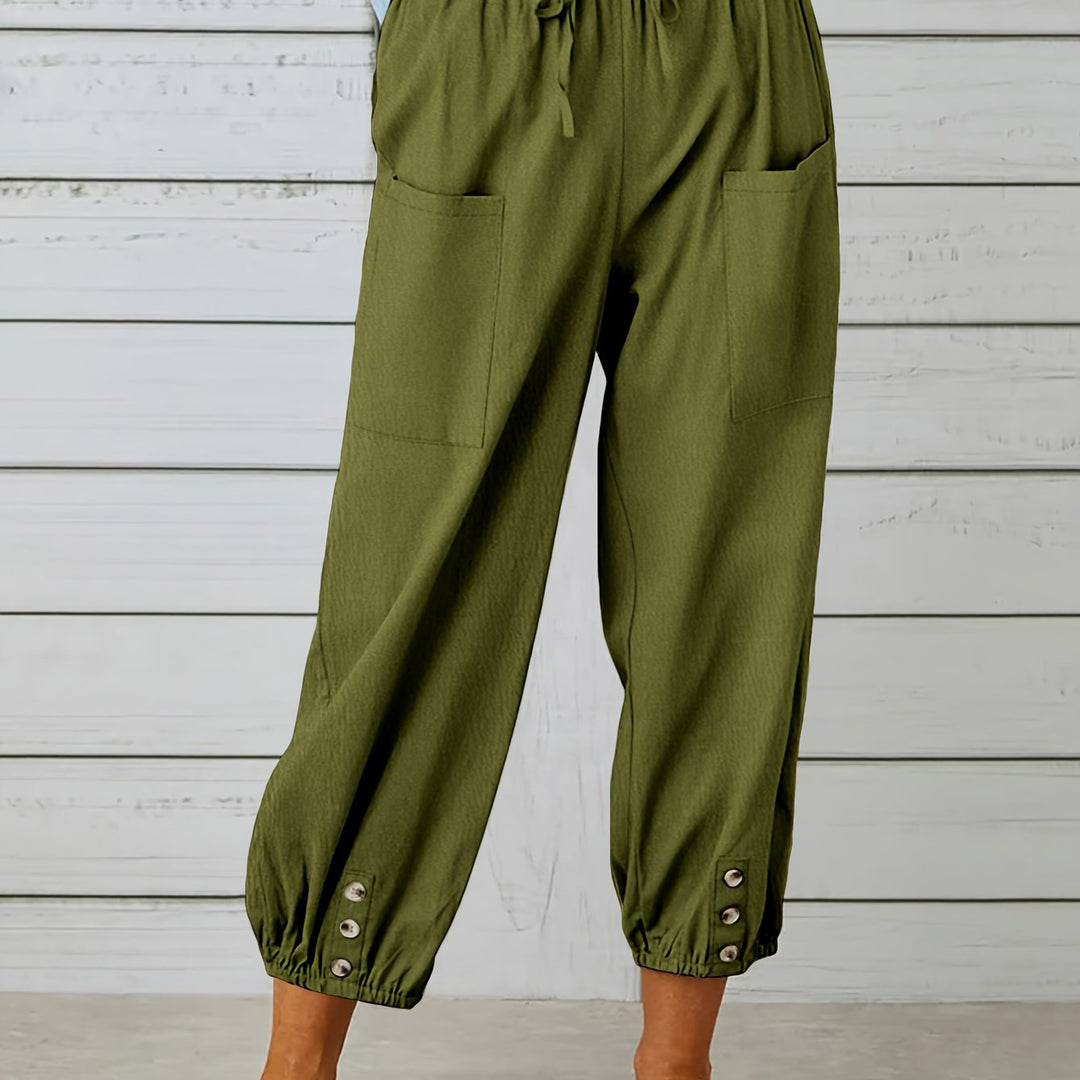 Colleen | Relaxed Drawstring Capris