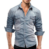 Nathaniel | Casual Western Pocket Shirt