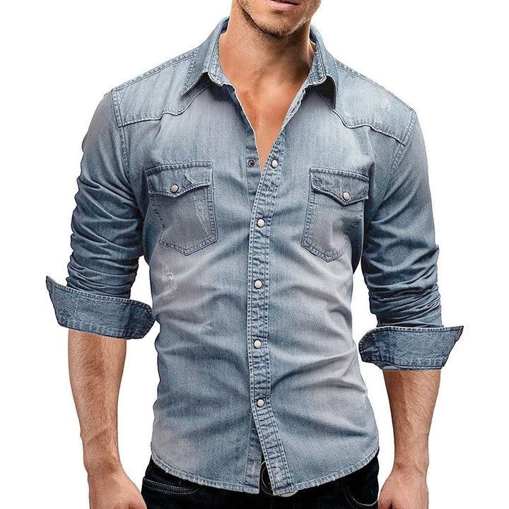 Nathaniel | Casual Western Pocket Shirt