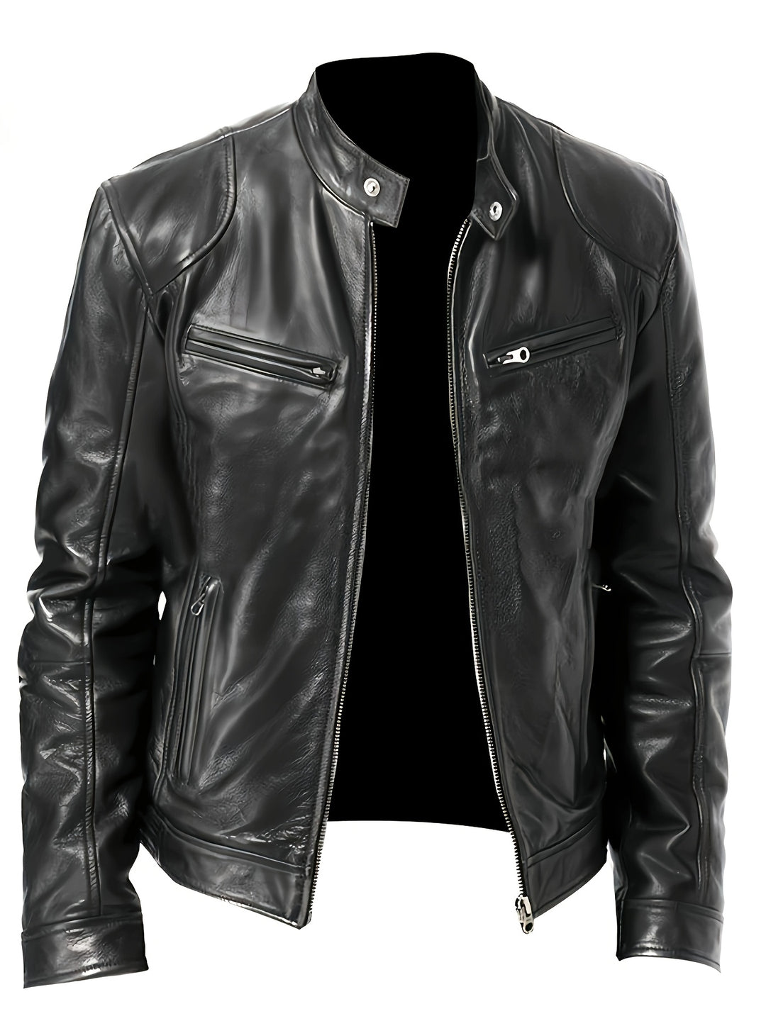 Roland | Stand-Collar Moto Jacket