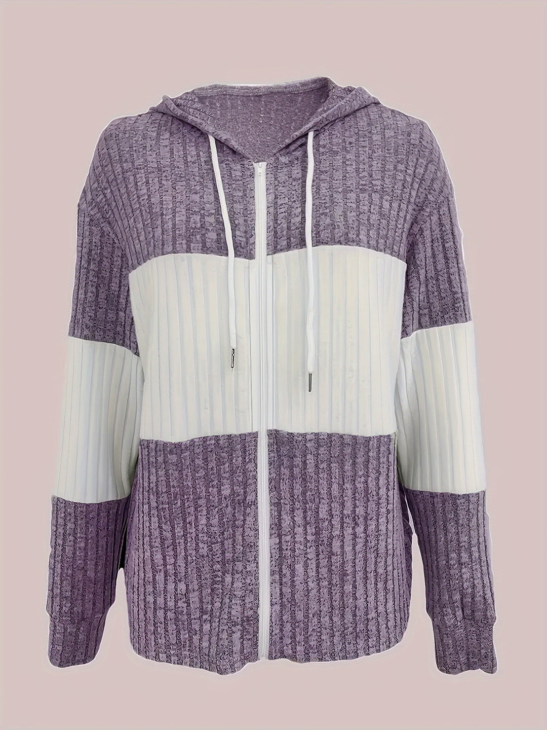 Lydia | Colour Block Hooded Jacket