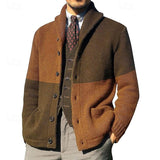 Weston | Shawl Collar Colour Block Cardigan