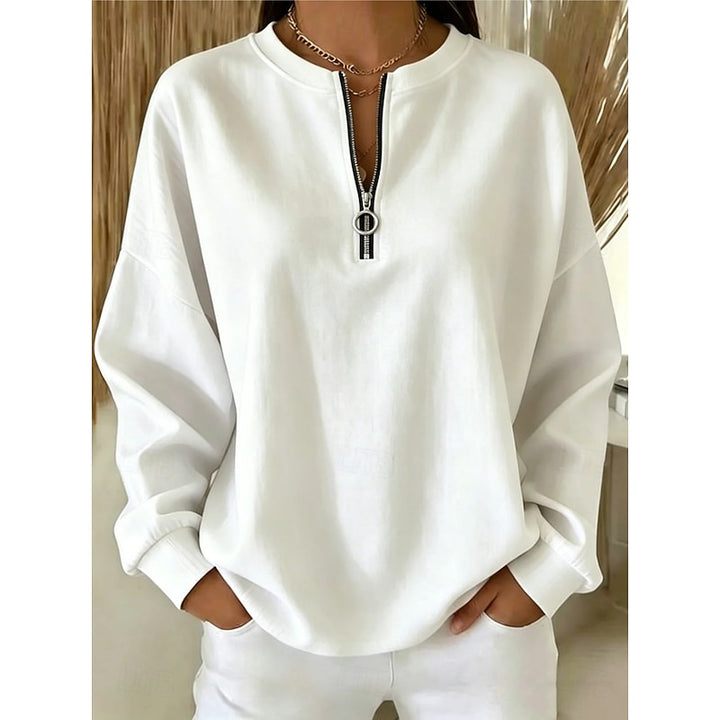 Teagan | Half-Zip High-Neck Sweatshirt
