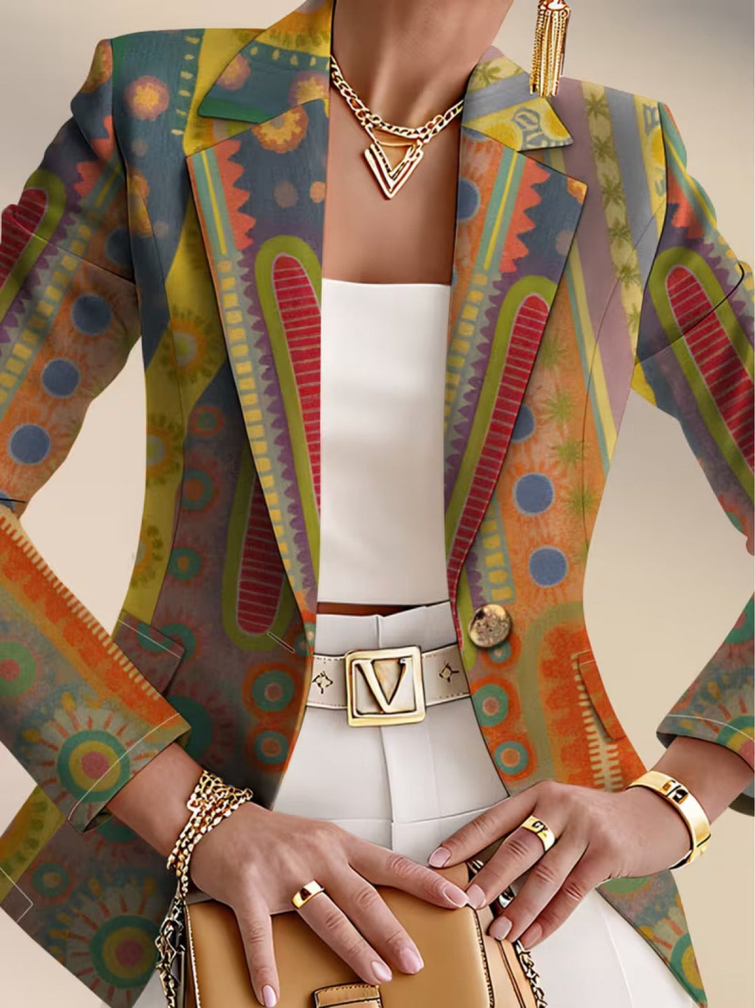 Juliette | Artful Medallion Blazer