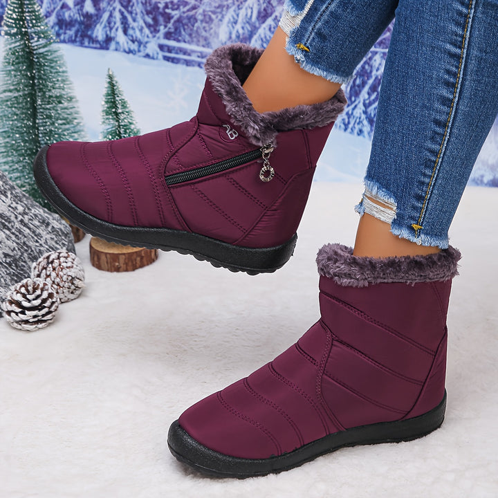 Noelle | Cosy Fleece-Lined Winter Ankle Boots