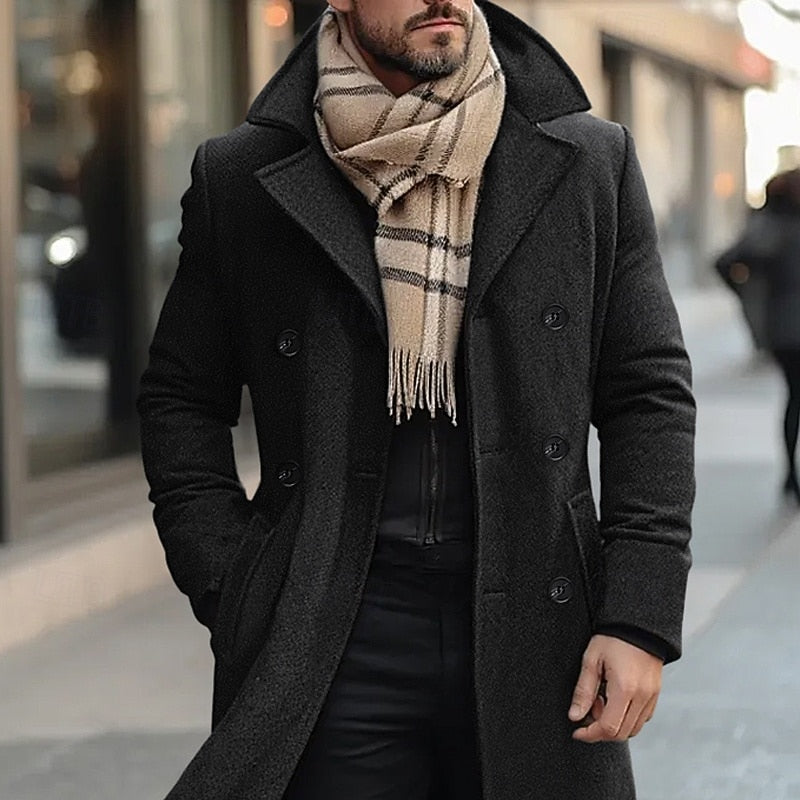 Whitaker | Tailored Double-Breasted Overcoat