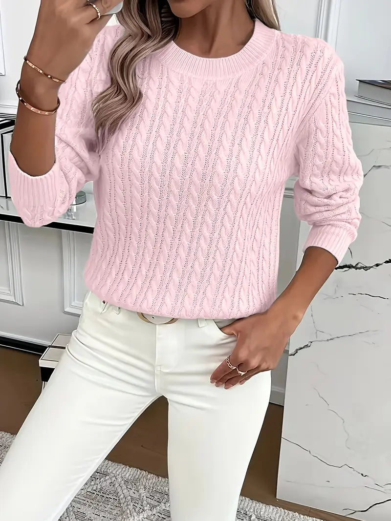 Nancy | Textured Cable-Knit Jumper