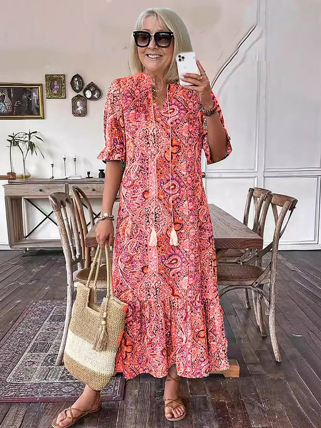 Prudence | Bohemian Flowing Maxi Dress