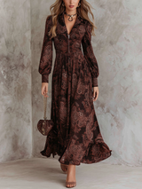 Mira | Paisley Zip-Waist Maxi Dress