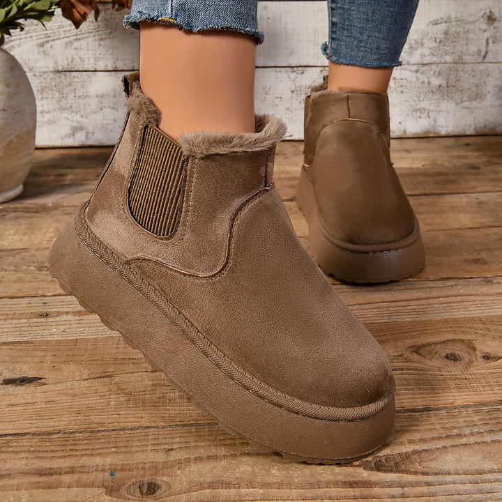 Hazel | Cosy Platform Ankle Boots