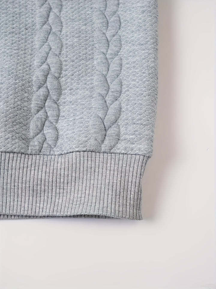Malcolm | Textured Mock-Neck Jumper