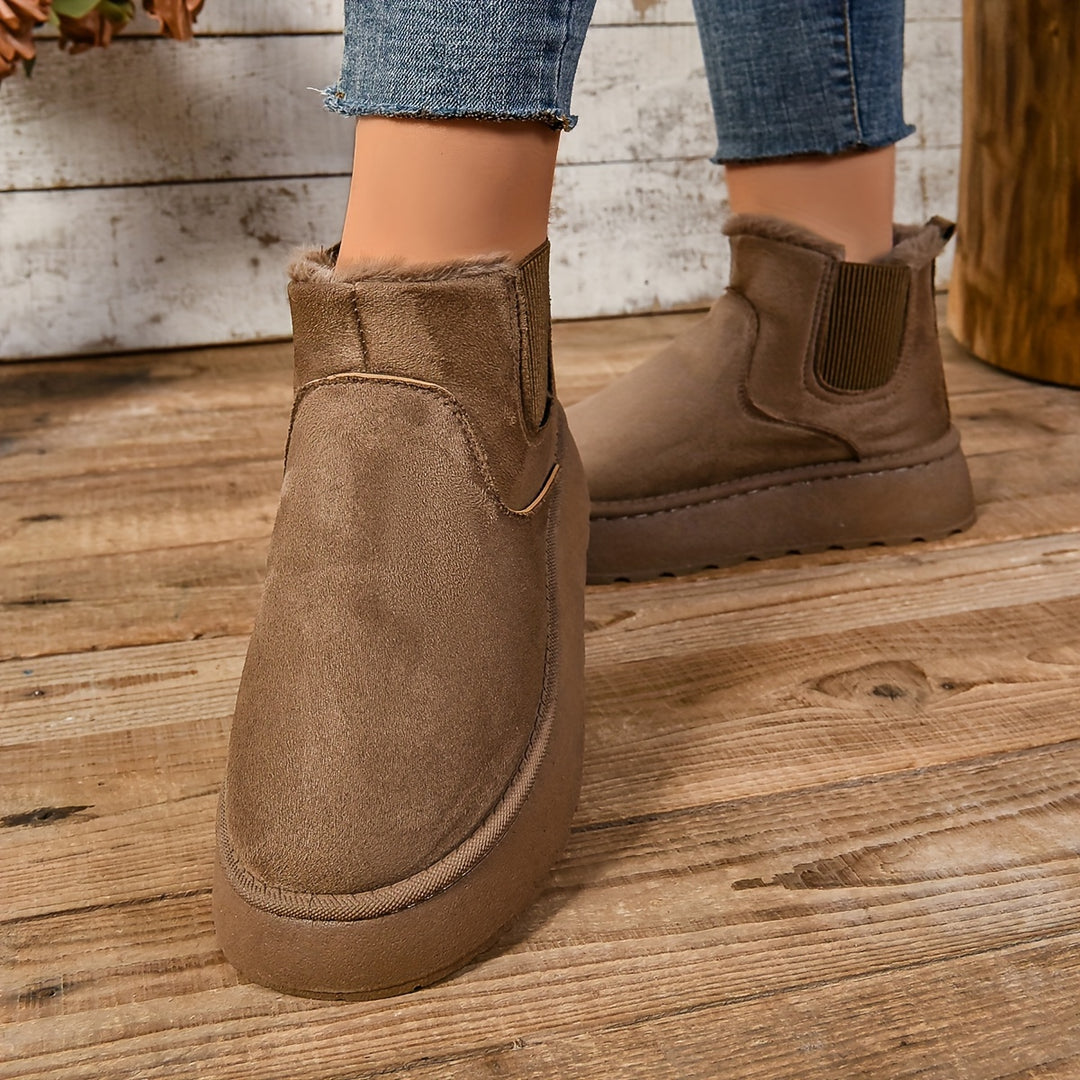 Hazel | Cosy Platform Ankle Boots