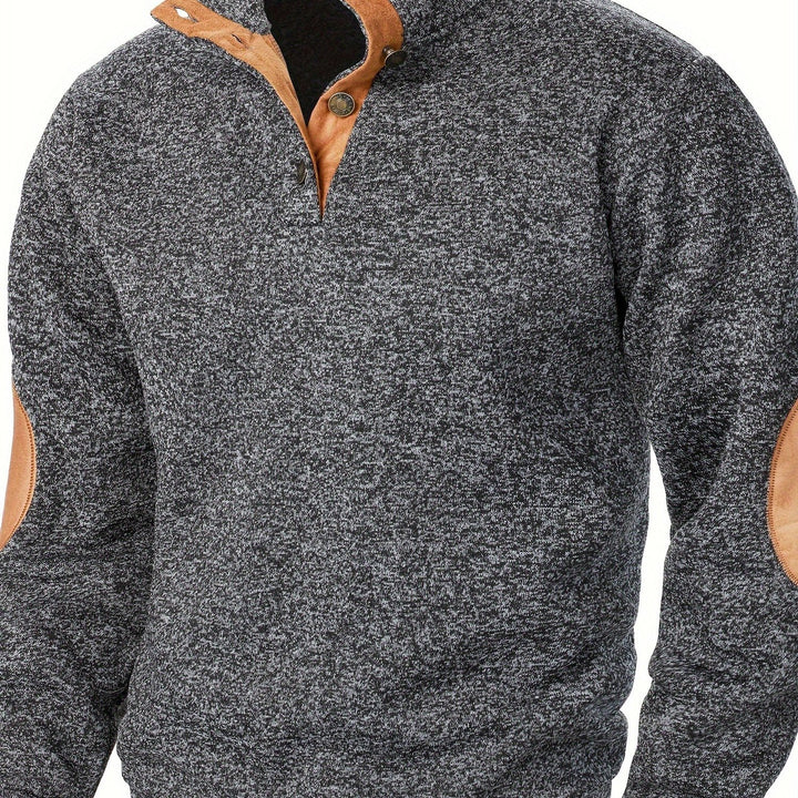 Wesson | Refined Button-Collar Pullover