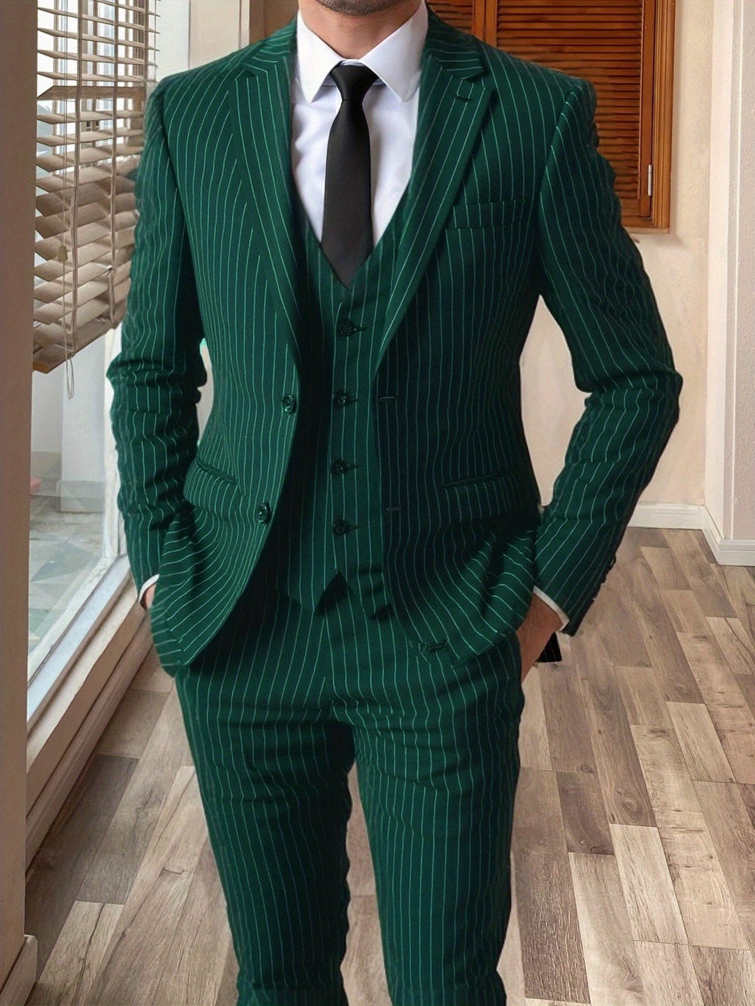 Ashford | Pinstripe Three-Piece Suit