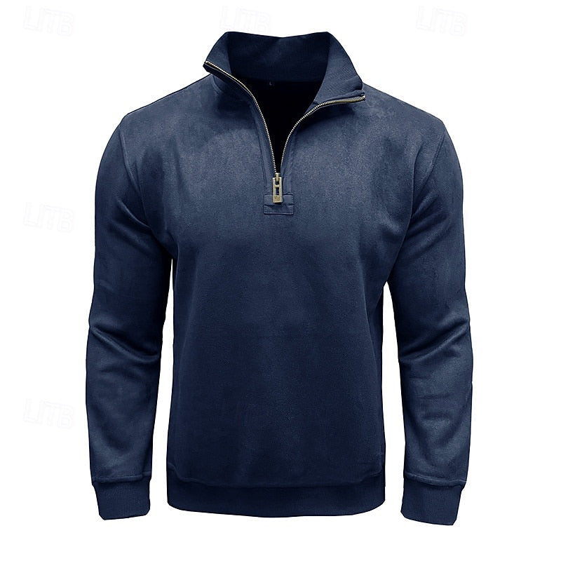 Weston | Washed Quarter-Zip Sweatshirt