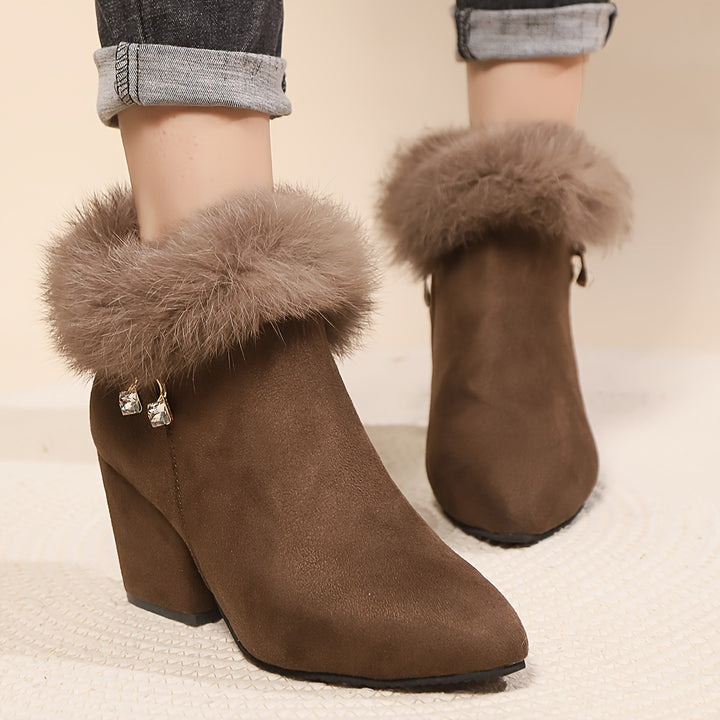 Estelle | Cosy Block Heel Ankle Boots