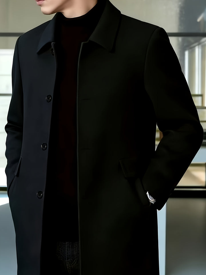 Harlan | Refined Single-Breasted Overcoat