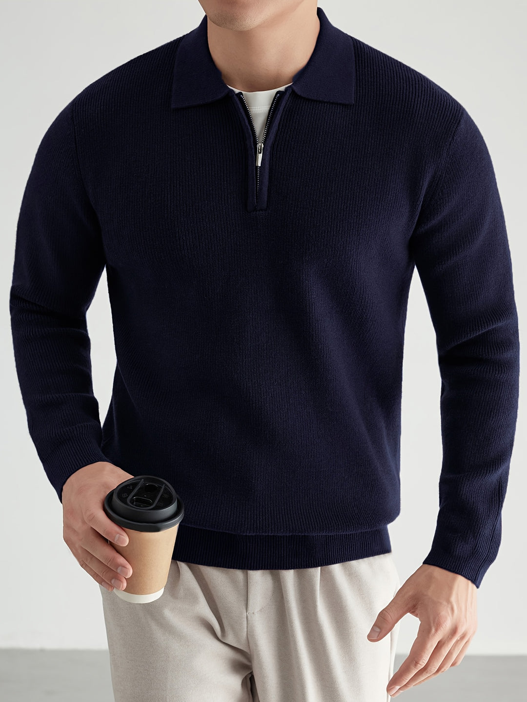 Desmond | Refined Zip-Collar Sweater