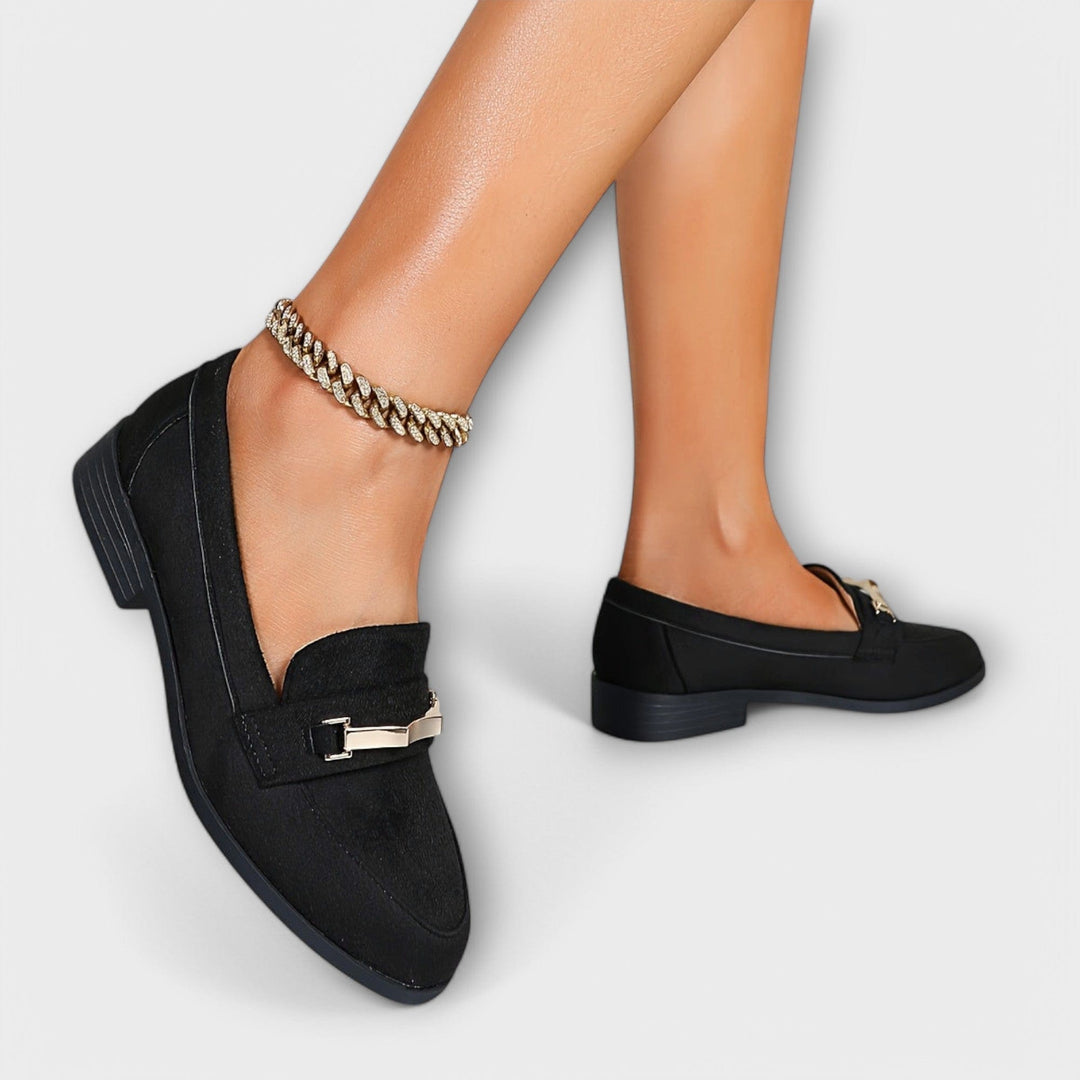 Clementine | Chain-Trim Loafers