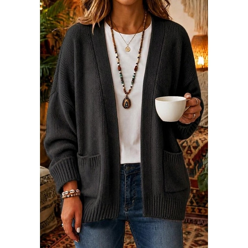 Sloane | Relaxed Open-Front Cardigan