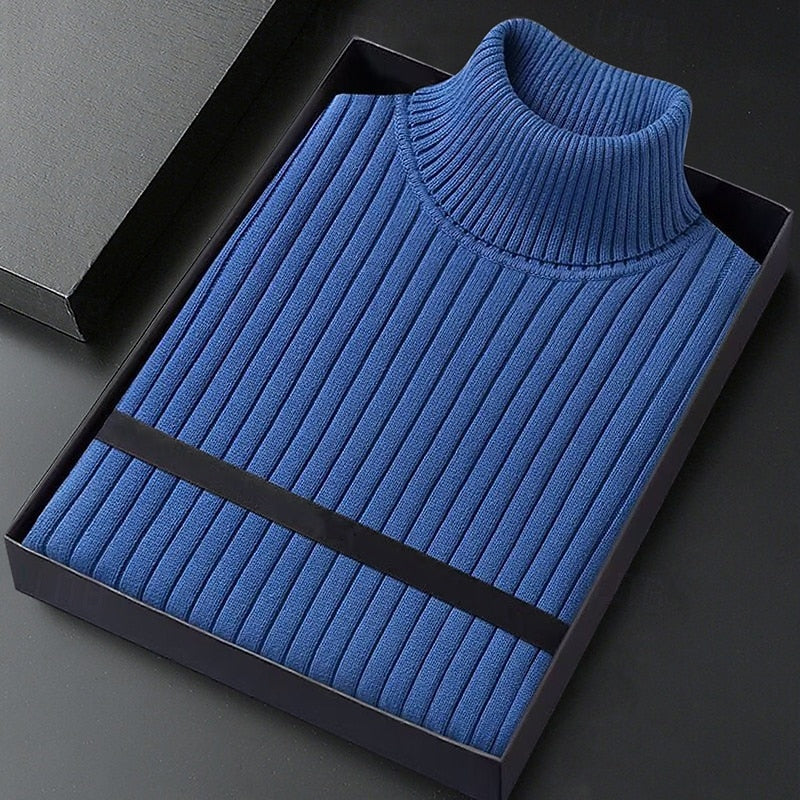 Julian | Ribbed High-Neck Jumper