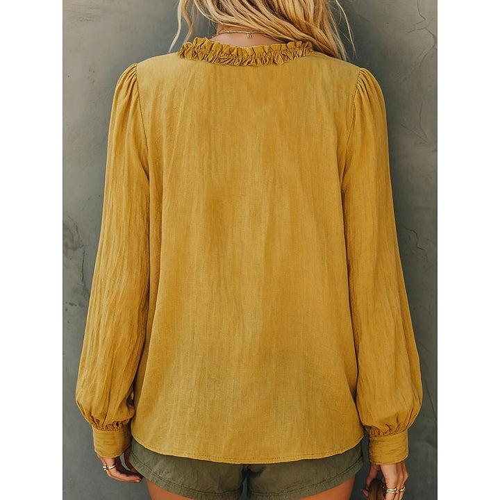 Lillian | Ruffled V-Neck Blouse
