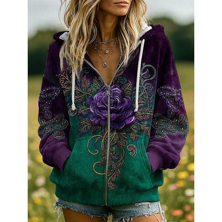 Annika | Nature-Inspired Zip-Up Hoodie