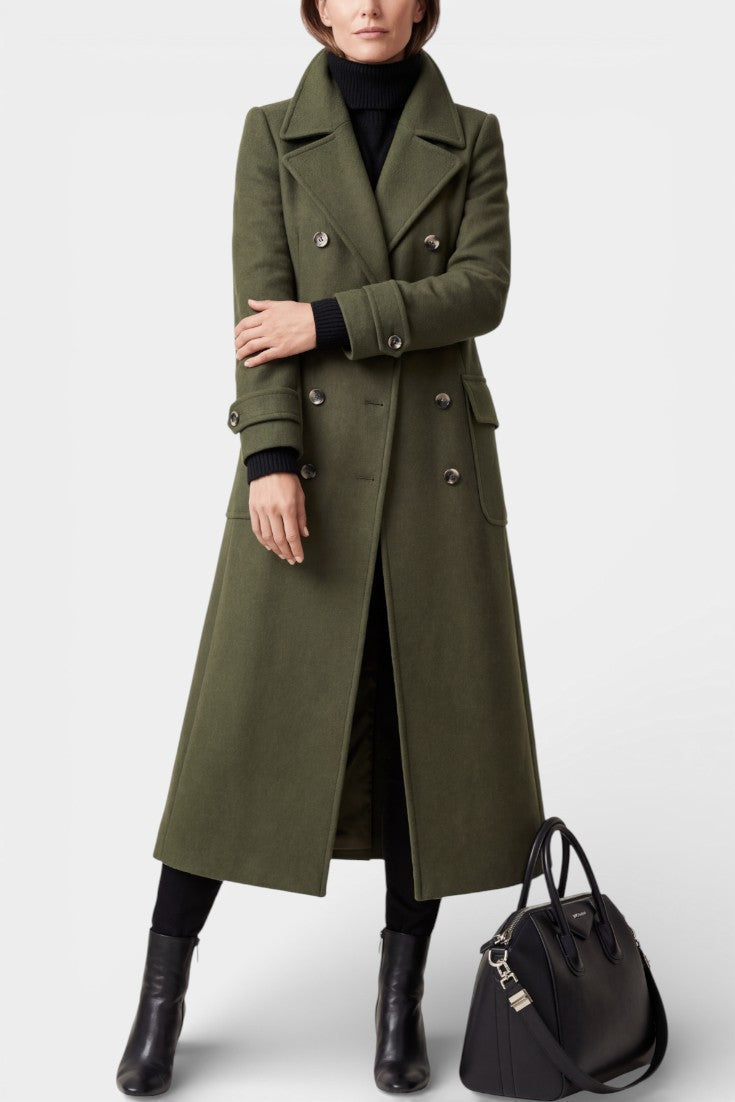 Antoinette | Tailored Double-Breasted Long Coat