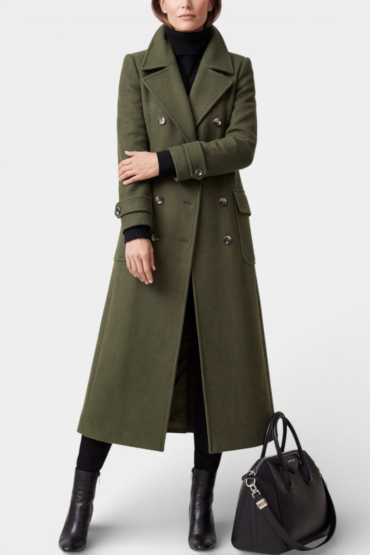 Antoinette | Tailored Double-Breasted Long Coat