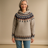 Elsie | Nordic-Patterned Hoodie
