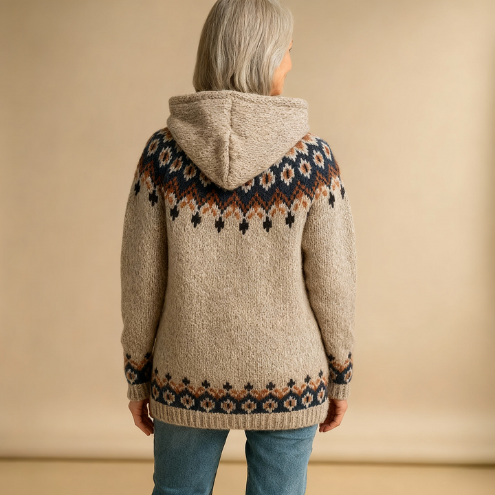 Elsie | Nordic-Patterned Hoodie
