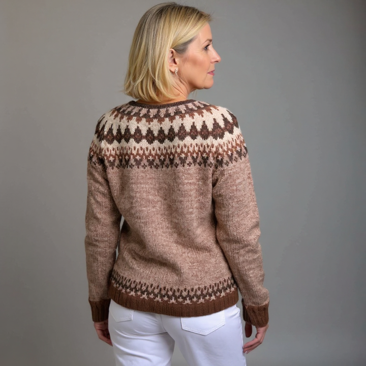 Heidi | Nordic-Inspired Patterned Cardigan