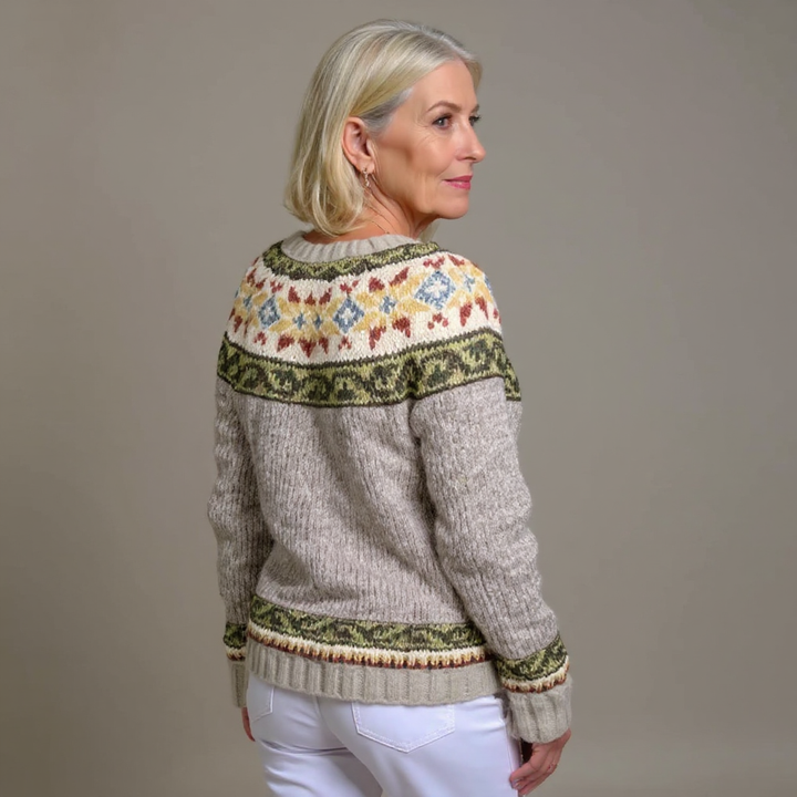 Signe | Nordic Pattern Cardigan