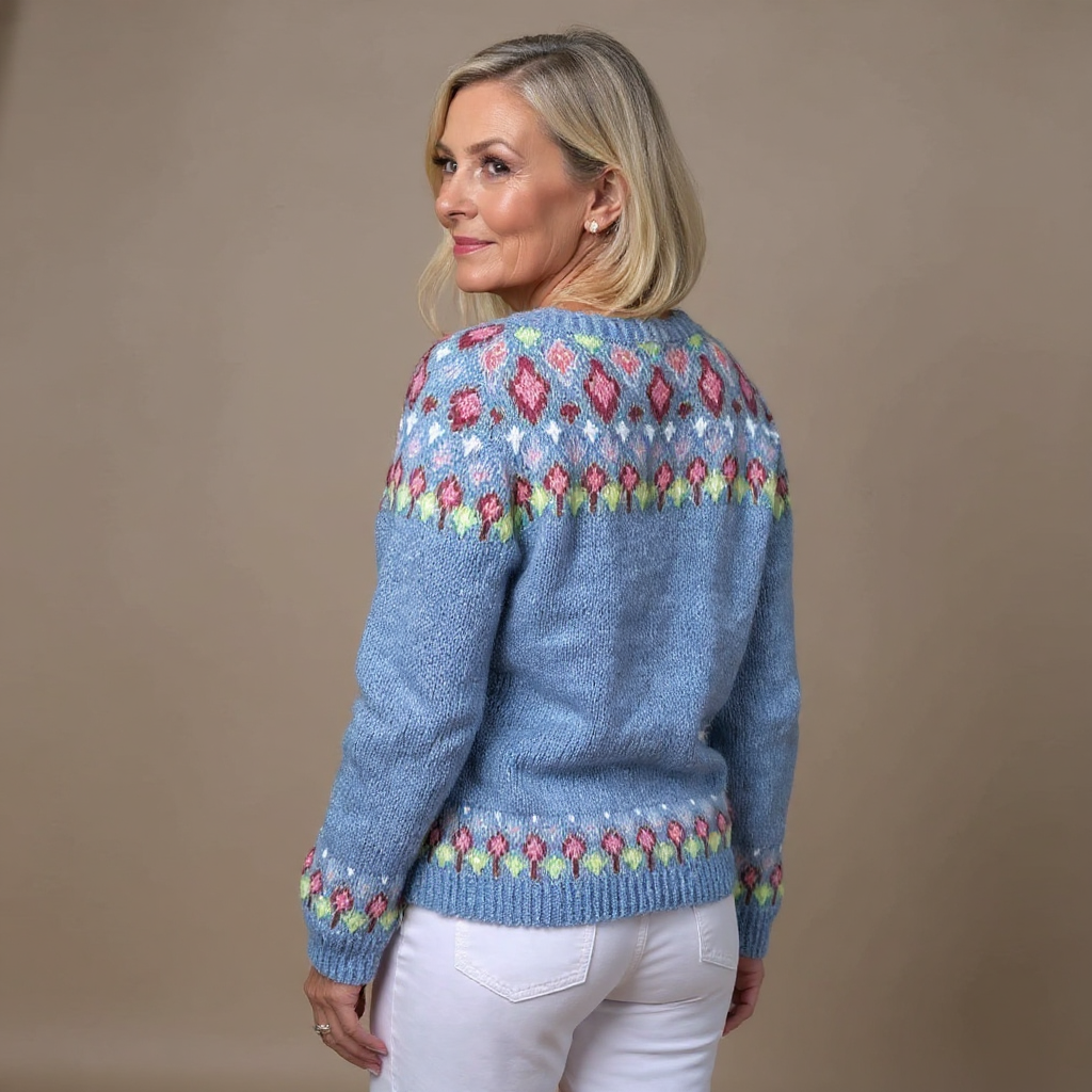 Meryl | Floral Nordic Cardigan