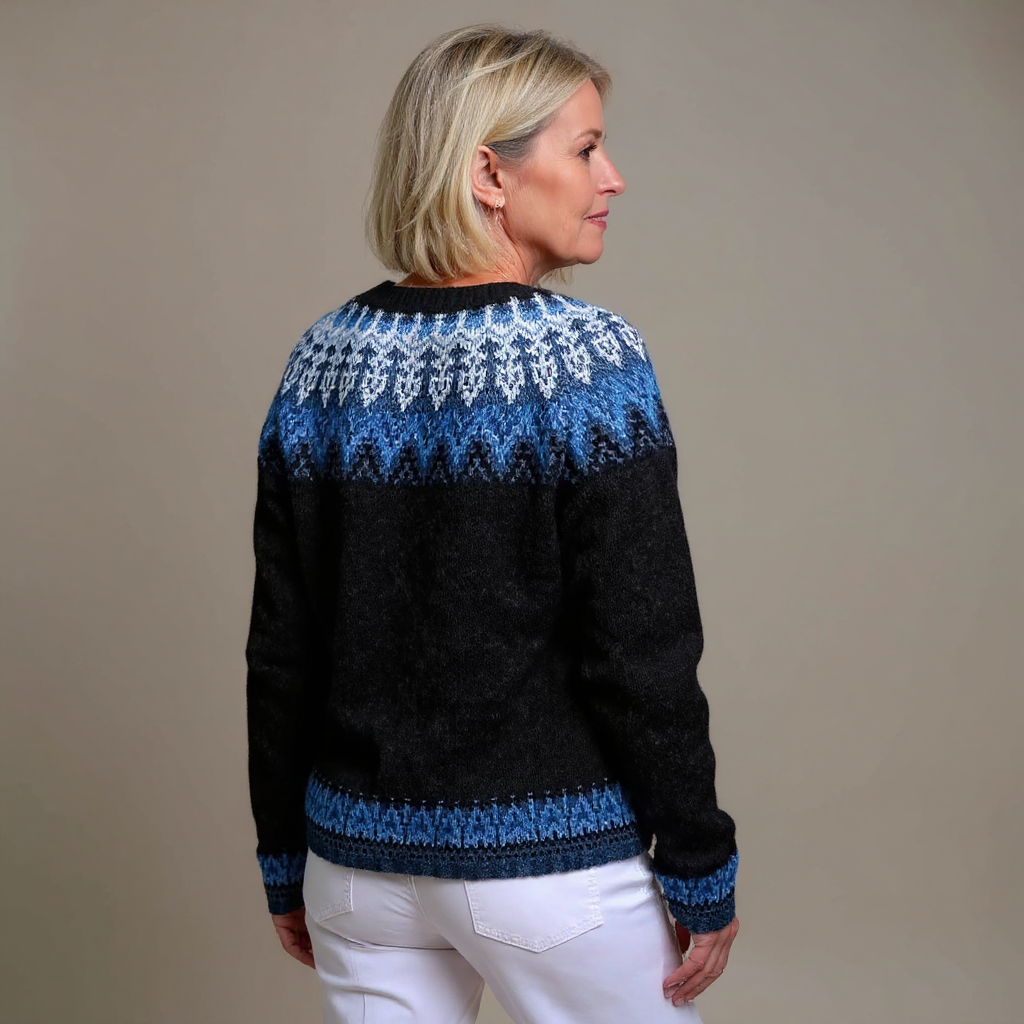 Lois | Nordic Pattern Button Cardigan