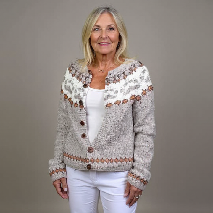 Elsie | Nordic Patterned Cardigan