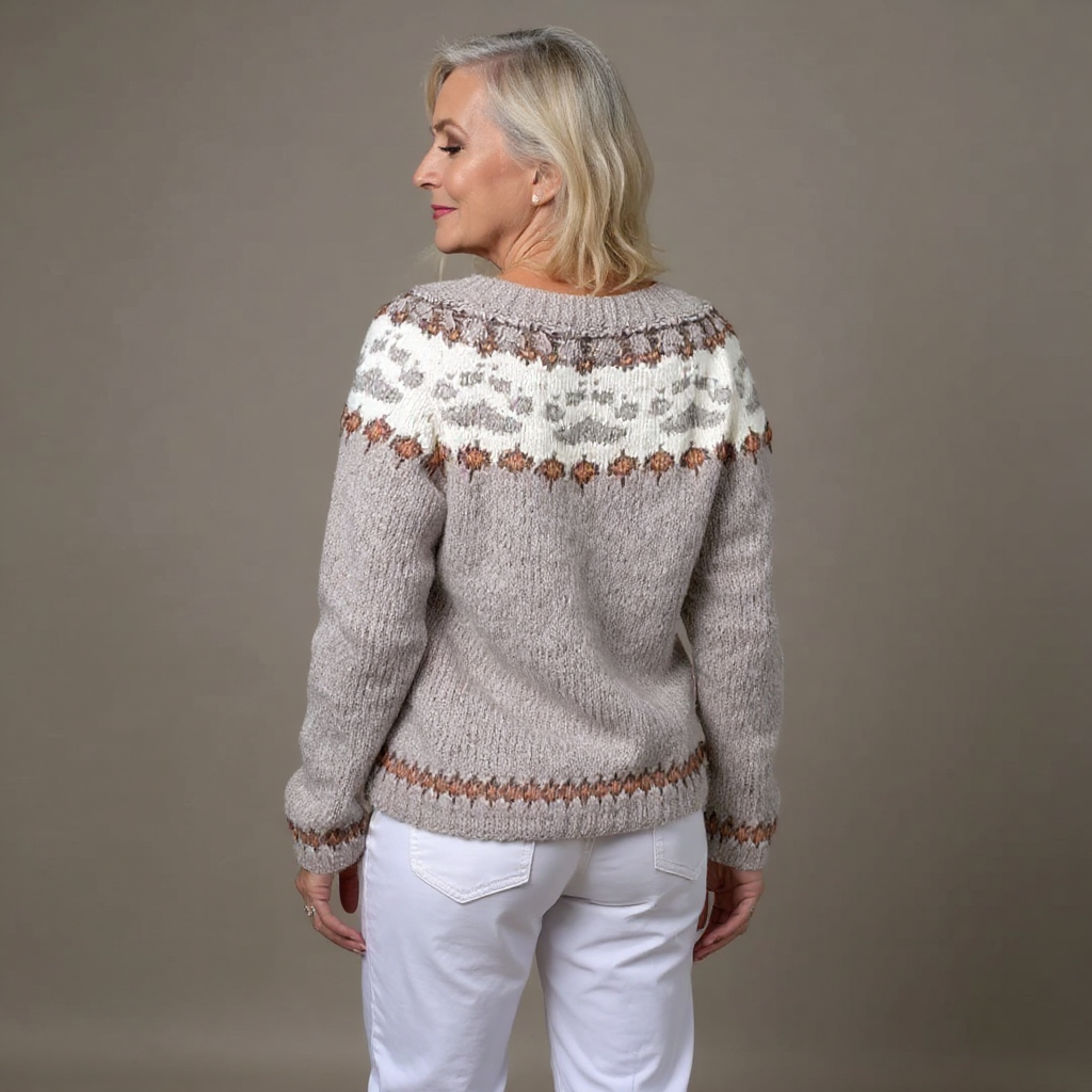Elsie | Nordic Patterned Cardigan