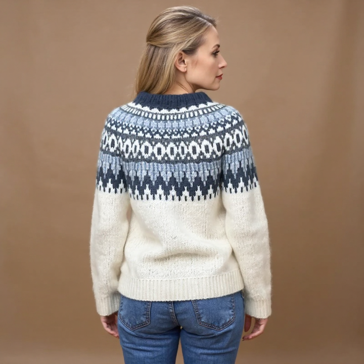 Selene | Nordic Patterned Knit Sweater