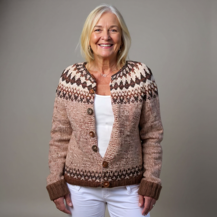 Heidi | Nordic-Inspired Patterned Cardigan