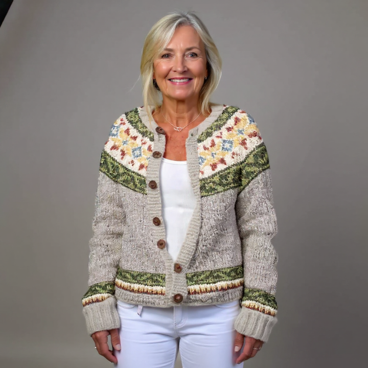 Signe | Nordic Pattern Cardigan