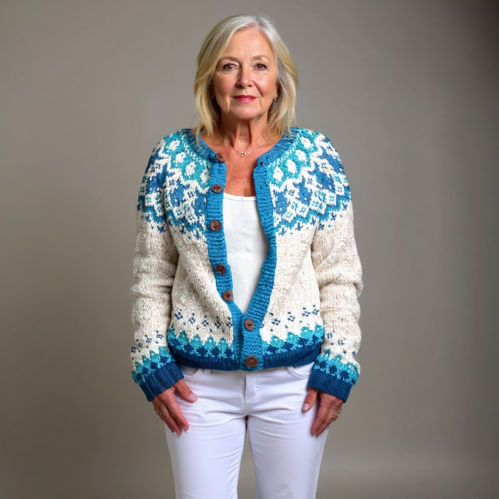 Astra | Nordic Patterned Cardigan