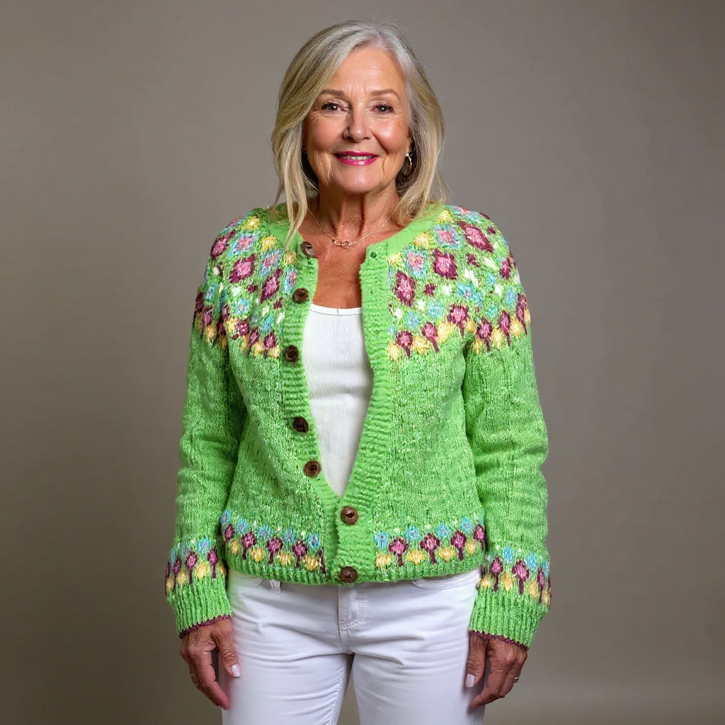 Greer | Nordic Patterned Cardigan