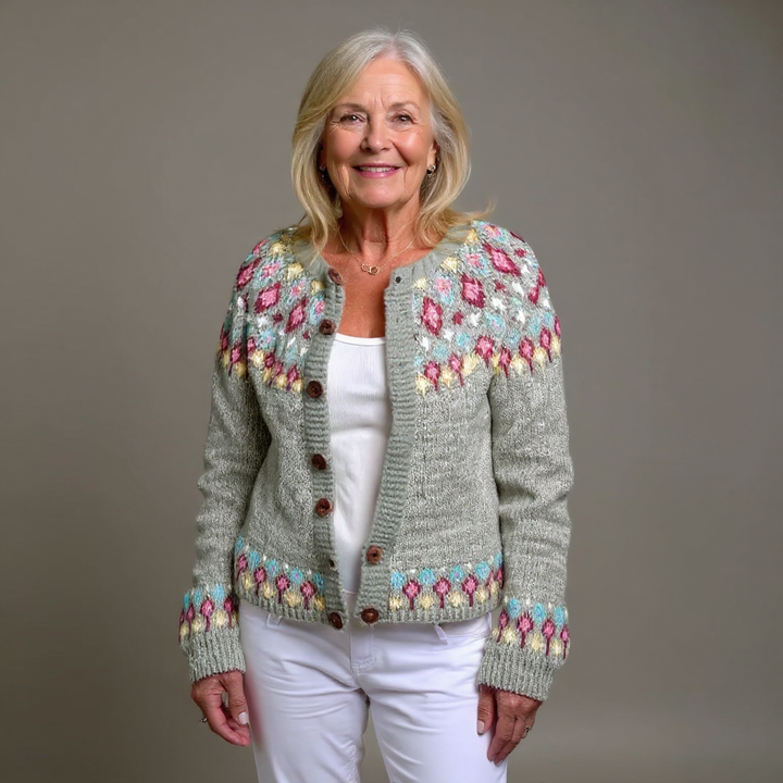 Marla | Nordic Patterned Cardigan