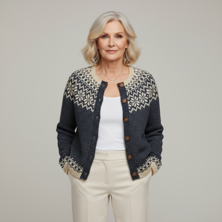 Hollis | Nordic Pattern Cardigan