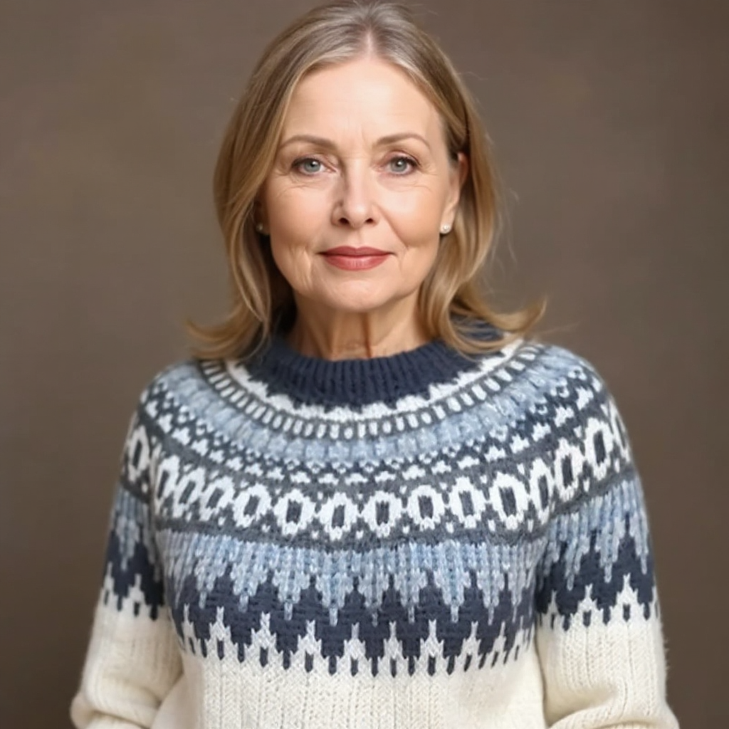 Selene | Nordic Patterned Knit Sweater