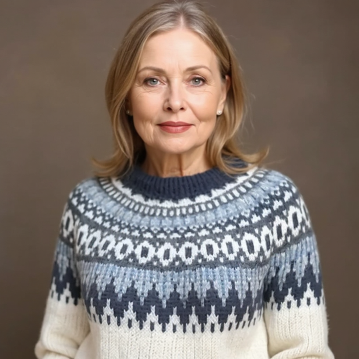 Selene | Nordic Patterned Knit Sweater