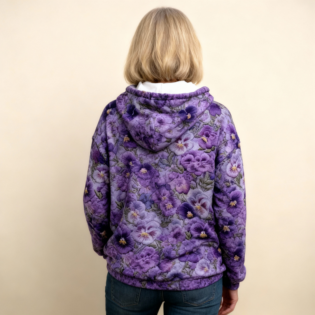Lois | Blossom-Print Hoodie